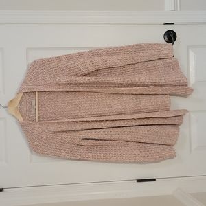 Loft Variegated Pink Open Front Cardigan size Small
